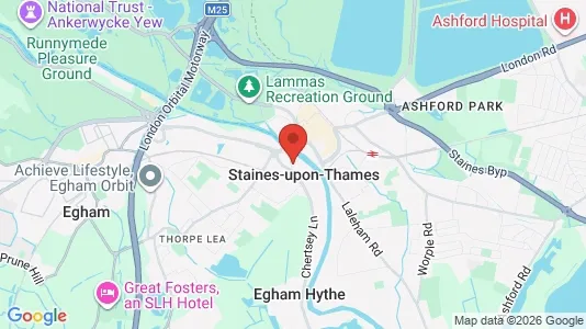Houses for rent i Staines-upon-Thames - Middlesex - kort over placeringen