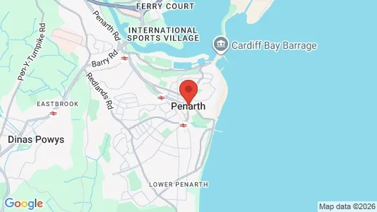Houses for rent i Dinas Powys/Penarth - South Glamorgan - kort over placeringen