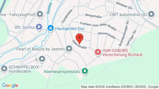 Apartments for rent i Werra-Meißner-Kreis - kort over placeringen