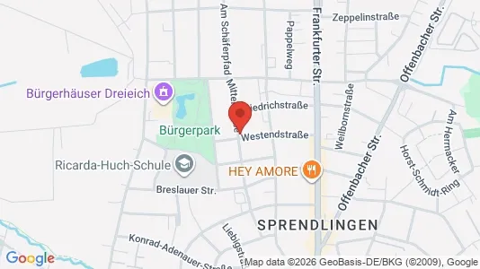 Apartments for rent i Offenbach - kort over placeringen