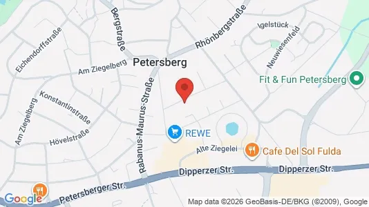 Apartments for rent i Fulda - kort over placeringen