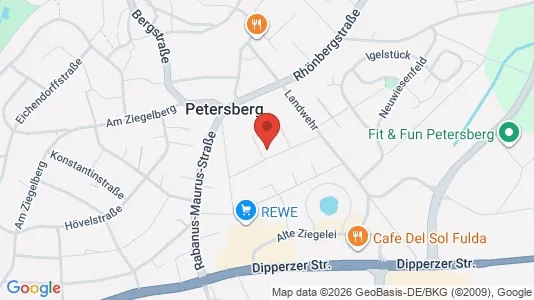 Apartments for rent i Fulda - kort over placeringen