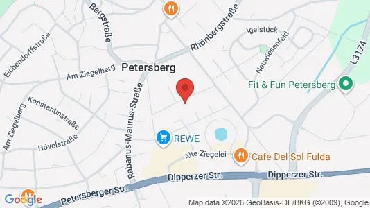 Apartments for rent i Fulda - kort over placeringen