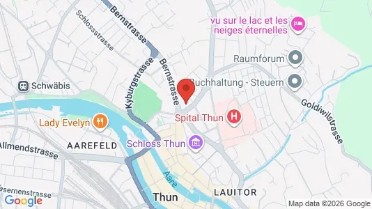 Apartments for rent i Thun - kort over placeringen