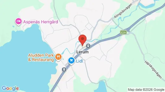 Apartments for rent i Lerum - kort over placeringen