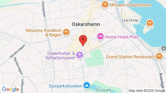 Apartments for rent i Oskarshamn - kort over placeringen