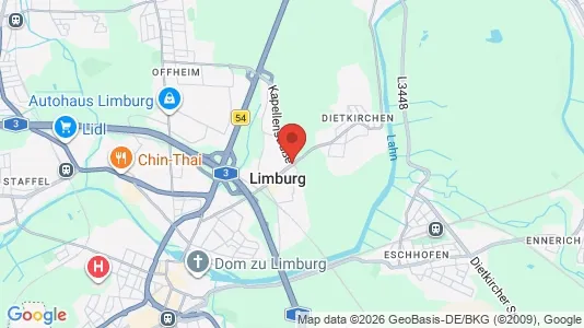 Apartments for rent i Limburg-Weilburg - kort over placeringen