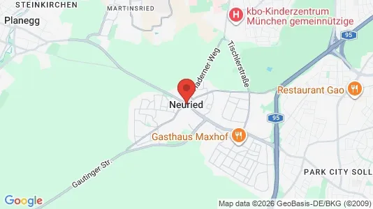Apartments for rent i Neuried - kort over placeringen