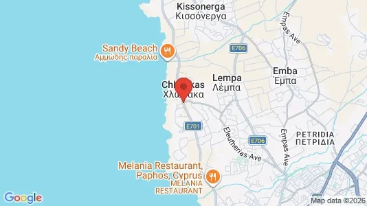Apartments for rent i Chlorakas - kort over placeringen
