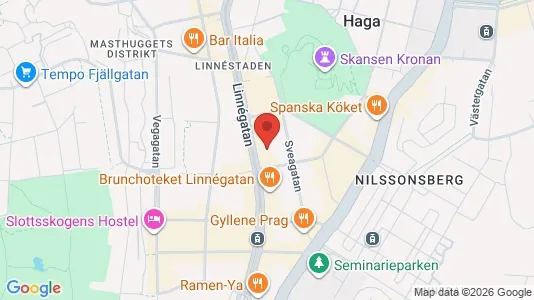 Apartments for rent i Majorna-Linné - kort over placeringen