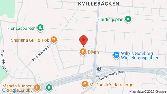 Apartments for rent i Lundby - kort over placeringen