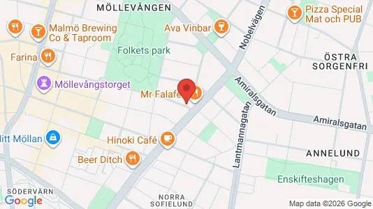 Apartments for rent i Malmö City - kort over placeringen