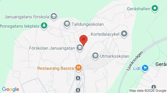 Apartments for rent i Gothenburg East - kort over placeringen
