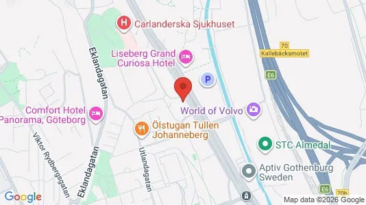 Apartments for rent i Johanneberg - kort over placeringen