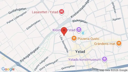 Apartments for rent i Ystad - kort over placeringen