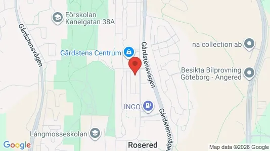 Apartments for rent i Angered - kort over placeringen
