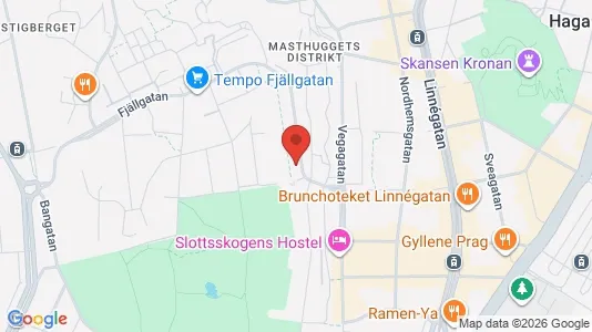 Apartments for rent i Majorna-Linné - kort over placeringen
