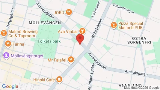 Apartments for rent i Malmö City - kort over placeringen