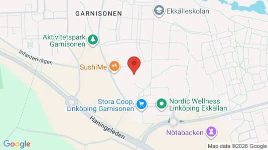 Apartments for rent i Linköping - kort over placeringen