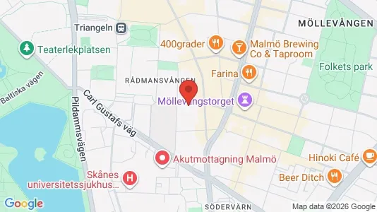 Apartments for rent i Malmö City - kort over placeringen