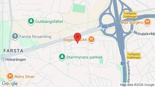 Apartments for rent i Stockholm South - kort over placeringen