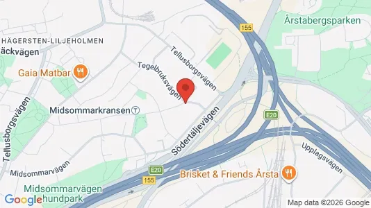 Apartments for rent i Stockholm South - kort over placeringen