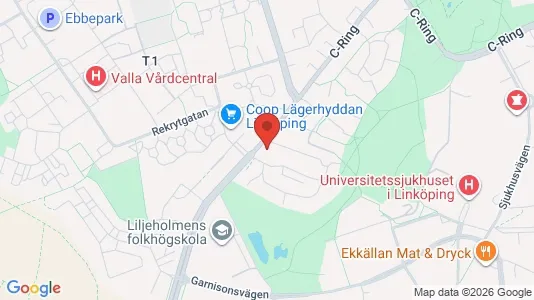 Apartments for rent i Linköping - kort over placeringen