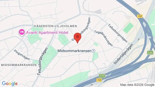 Apartments for rent i Stockholm South - kort over placeringen