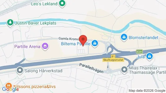 Apartments for rent i Partille - kort over placeringen