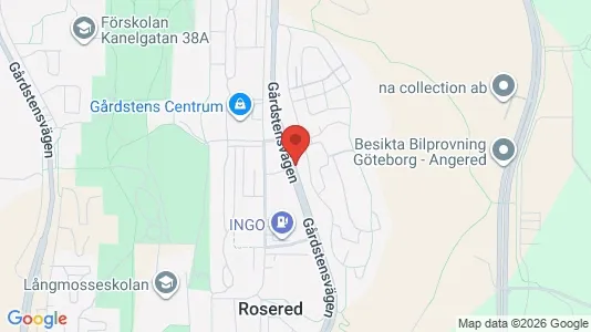 Apartments for rent i Angered - kort over placeringen
