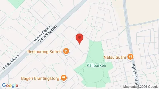 Apartments for rent i Uppsala - kort over placeringen