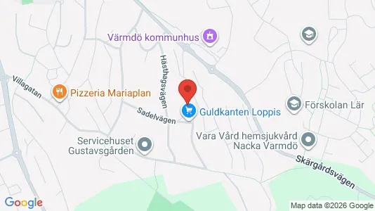 Apartments for rent i Värmdö - kort over placeringen