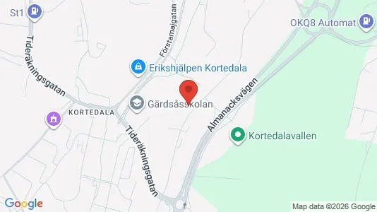 Apartments for rent i Gothenburg East - kort over placeringen
