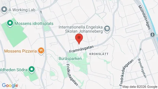 Apartments for rent i Johanneberg - kort over placeringen