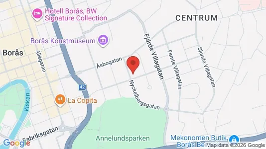 Apartments for rent i Borås - kort over placeringen