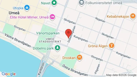 Apartments for rent i Umeå - kort over placeringen
