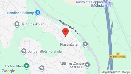 Apartments for rent i Mölndal - kort over placeringen