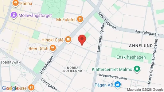 Apartments for rent i Sofielund - kort over placeringen