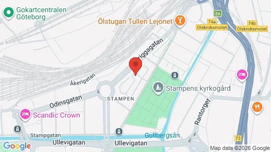 Apartments for rent i Gothenburg City Centre - kort over placeringen