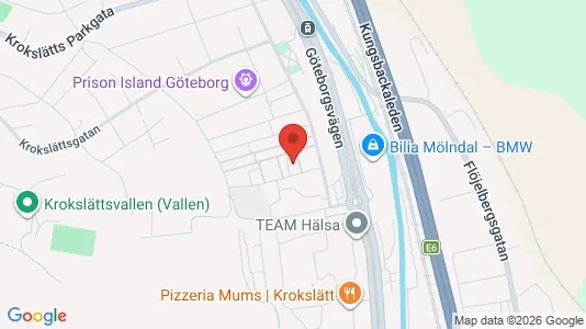 Apartments for rent i Mölndal - kort over placeringen