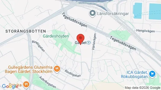 Apartments for rent i Gärdet/Djurgården - kort over placeringen