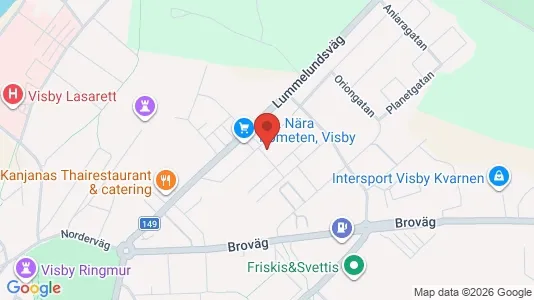 Apartments for rent i Gotland - kort over placeringen