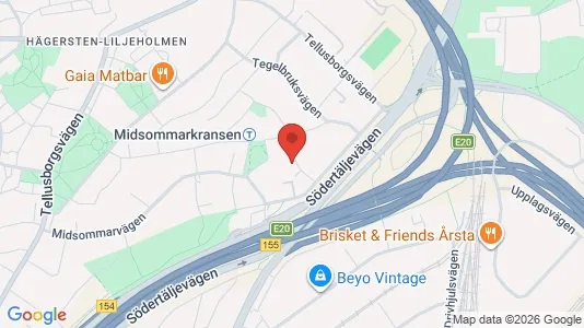 Apartments for rent i Stockholm South - kort over placeringen