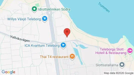 Apartments for rent i Växjö - kort over placeringen