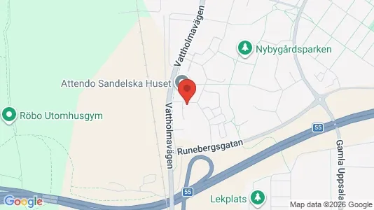 Apartments for rent i Uppsala - kort over placeringen