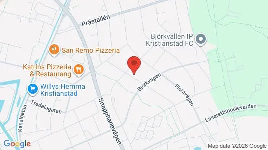 Apartments for rent i Kristianstad - kort over placeringen