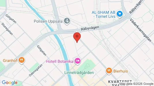 Apartments for rent i Uppsala - kort over placeringen