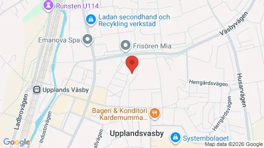 Apartments for rent i Upplands Väsby - kort over placeringen