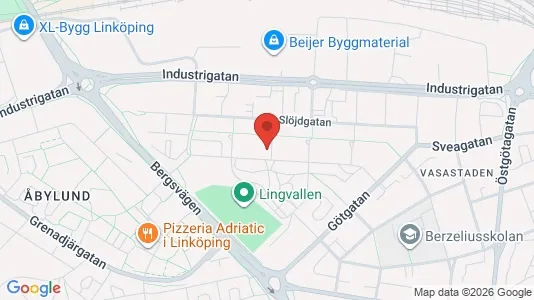 Apartments for rent i Linköping - kort over placeringen