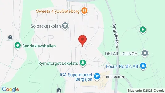 Apartments for rent i Gothenburg East - kort over placeringen